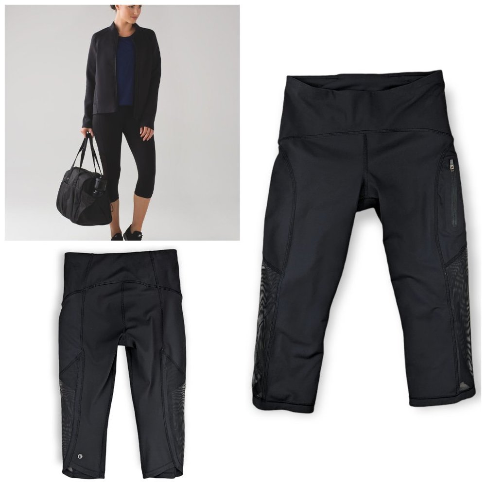 Lululemon Crop Mesh Leggings Size 4